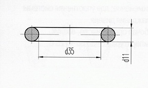 Кольцо уплотнительное Д131.00.38  (Д100-01-038)