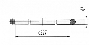 Кольцо уплотнительное  Д131.00.24 (Д100-01-24Б)