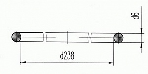 Кольцо уплотнительное Д131.00.31 (Д100-01-031А) силикон