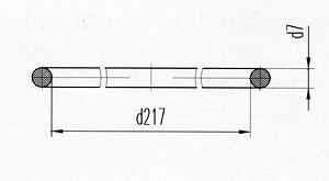 Кольцо уплотнительное Д131.00.25 (Д100-01-25Б) силикон